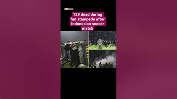 
129 dead during fan stampede after Indonesian soccer match 