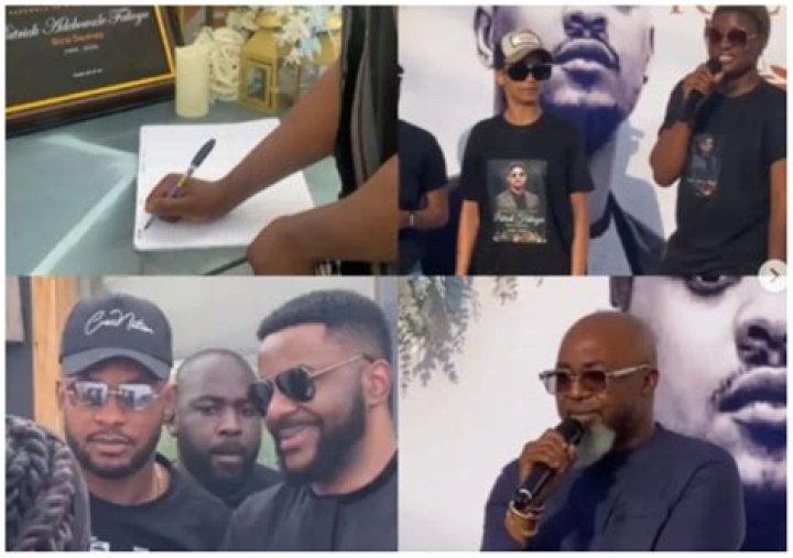 
Ebuka Uchendu, Alex Unusual Other EX-BBNaija Housemate Storm Rico Swavey’s Service Of Songs 