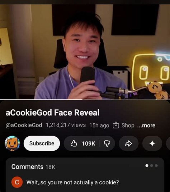 Has Acookiegod Done A Face Reveal? Here’s How He Really Looks Like