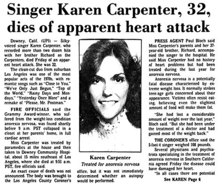 
Karen Carpenter Death: American Singer Died Of Heart Failure In 1983 