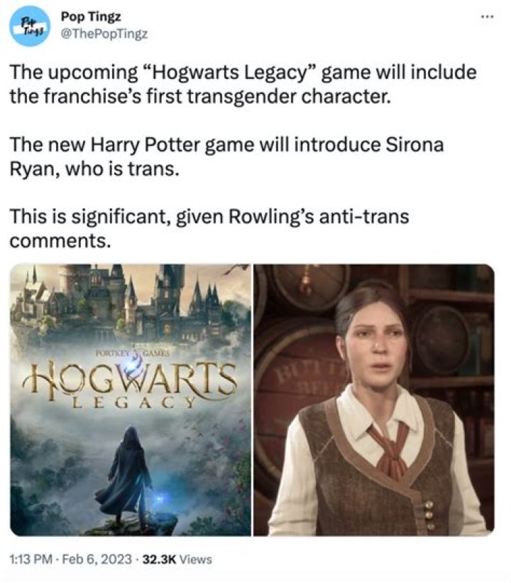 
“Male-coded and transphobic?”: Sirona Ryan name meaning explored amid Hogwarts Legacy trans character controversy 