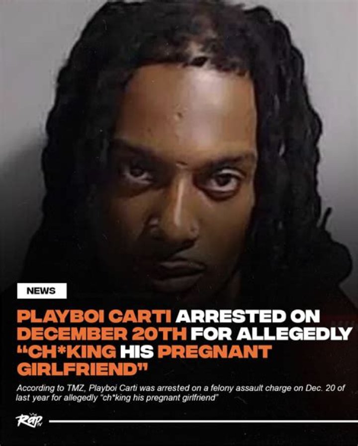 
Playboi Carti Arrested for Allegedly Choking His Pregnant Girlfriend 