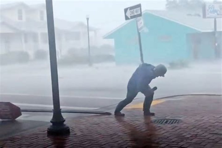 
Weather Channel Reporter Hit by Tree Branch During Live Hurricane Ian Broadcast: ‘This Is Extreme’ 